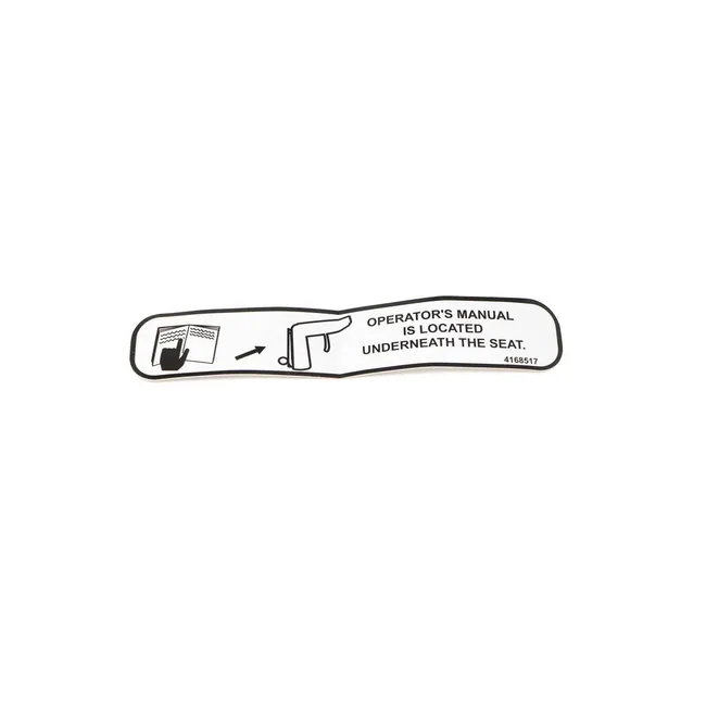 Bobcat 4168517 Manual Location Decal