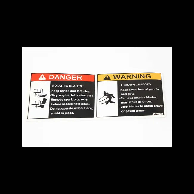 Warning Decal For Power Rakes, 4171072