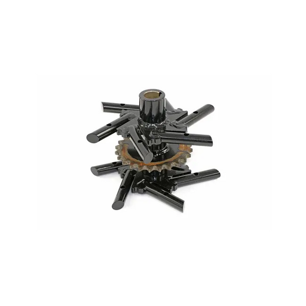 Left Sprocket Tine Wheel For ZTS Stand-On Aerators, 4171329.7