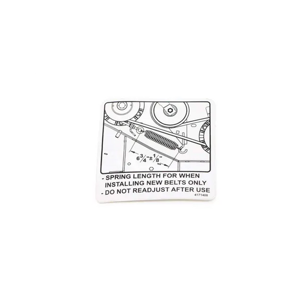 Bobcat 4171408 Spring Length Decal