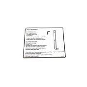 Jackstand Decal For ZTS Stand-On Aerators, 4172915