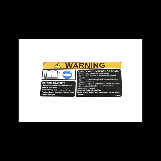 Bobcat 4175288 Warning Decal
