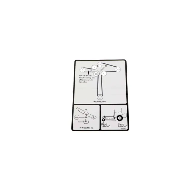 Bobcat 4175911 Information Decal