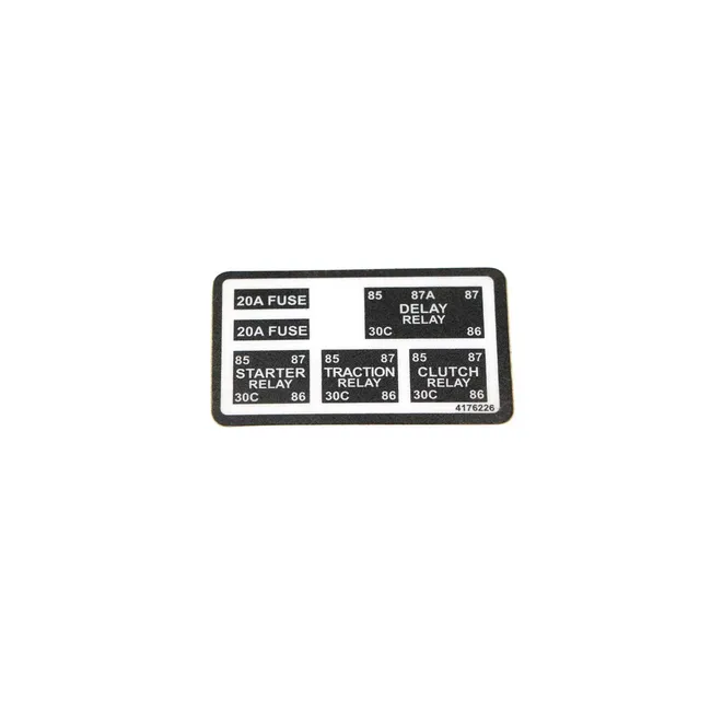 Bobcat 4176226 Relay Decal For ZT Zero-Turn Ride-On Mowers