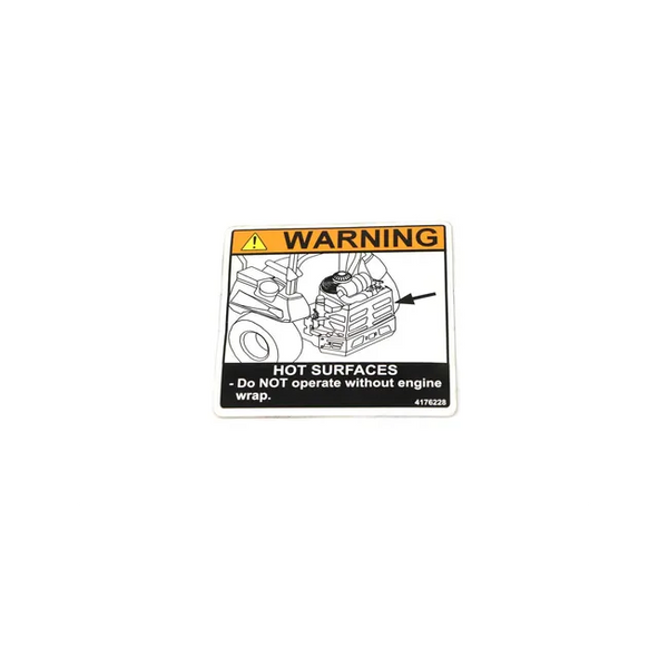Bobcat 4176228 Warning Decal For ZT Zero-Turn Ride-On Mowers