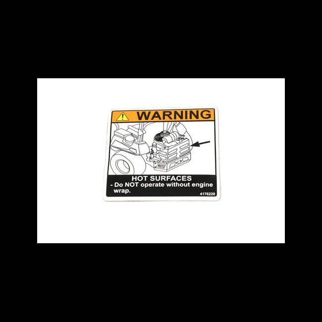 Warning Decal For ZT Zero-Turn Ride-On Mowers, 4176228