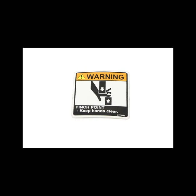 Warning Decal For ZT Zero-Turn Ride-On Mowers, 4176392