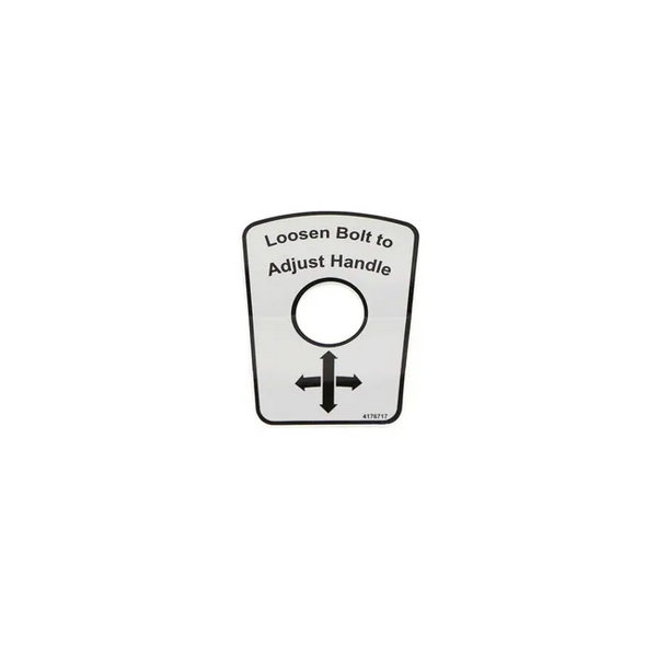 Bobcat 4176717 Adjust Handle Decal