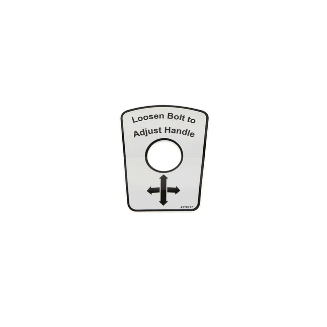 Bobcat 4176717 Adjust Handle Decal