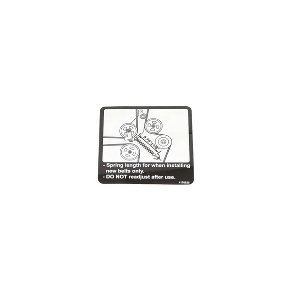 Bobcat 4176925 Spring Length Decal For ZT Zero-Turn Ride-On Mowers