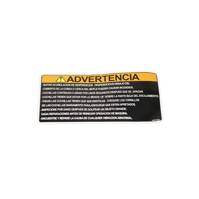 Bobcat 4177185 Decal Warning