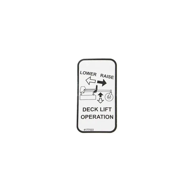 Bobcat 4177522 Left Deck Decal