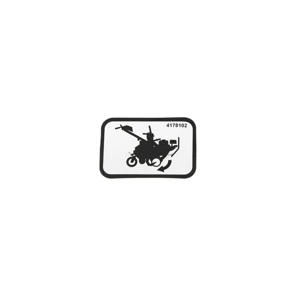 Bypass Lever Drive Decal For Sod Cutters, 4178102