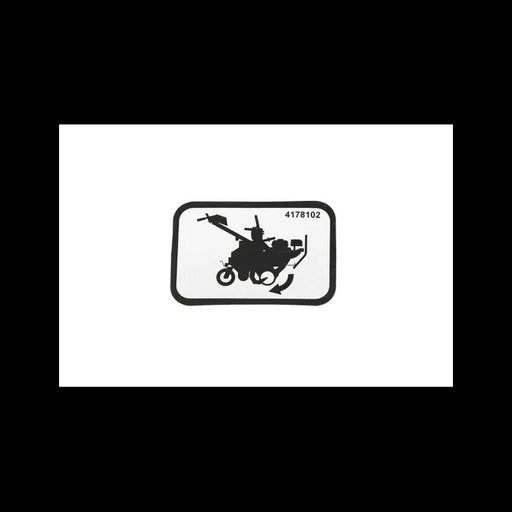 Bypass Lever Drive Decal For Sod Cutters, 4178102