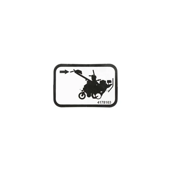 Bypass Lever Bypass Decal For Sod Cutters, 4178103