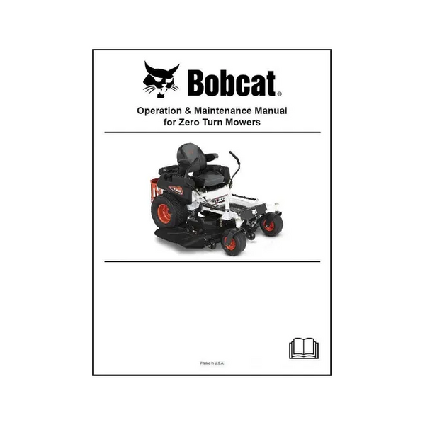 Bobcat 4178816ENUS ZT7000 Mower Operation and Maintenance Manual Paper Copy English