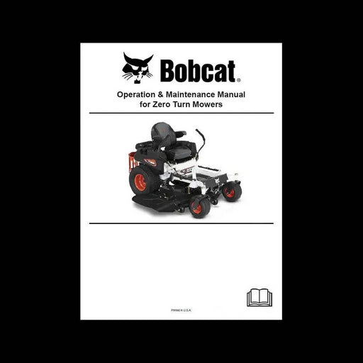 ZT7000 Mower Operation and Maintenance Manual Paper Copy, English