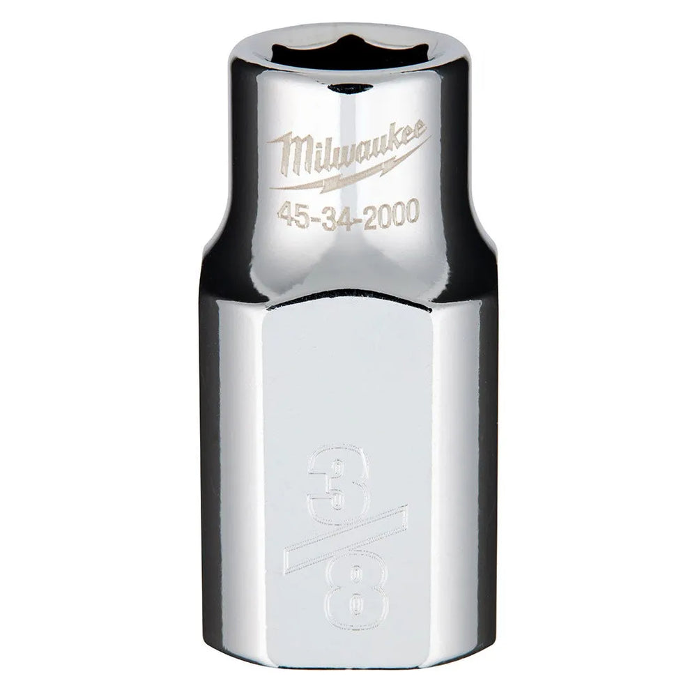Milwaukee 1/2" Drive 3/8" Standard 6-Point Chrome Socket 45-34-2000