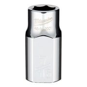 Milwaukee 1/2" Drive 7/16" Standard 6-Point Chrome Socket 45-34-2001