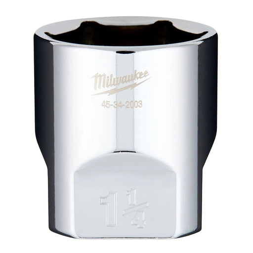 Milwaukee 1/2" Drive 1-1/4" Standard 6-Point Chrome Socket 45-34-2003