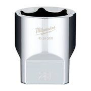 Milwaukee 1/2" Drive 28mm Standard 6-Point Chrome Socket 45-34-2028