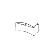 Scag  451394  -  52" BOLT-IN BAFFLE WELDMENT