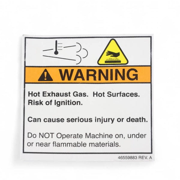 Bobcat 46559883 Exhaust Gas Warning Decal