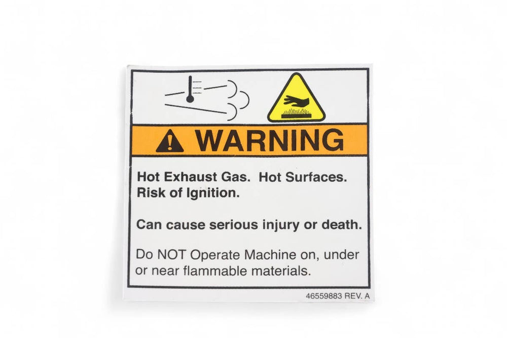 Bobcat 46559883 Exhaust Gas Warning Decal