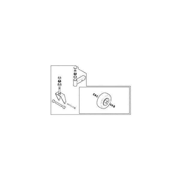 Scag  46984  -  CASTER WHEEL ASSEMBLY - SMT-52