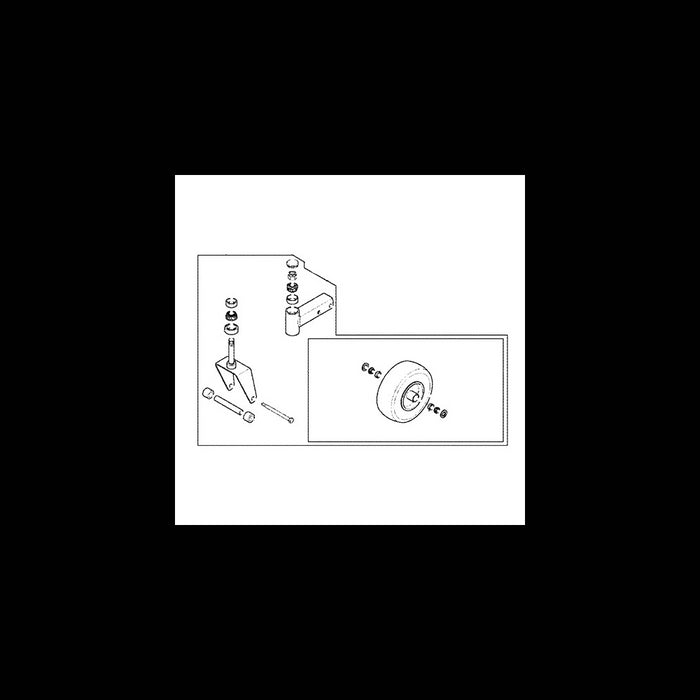 Scag  46984  -  CASTER WHEEL ASSEMBLY - SMT-52