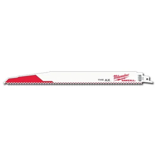 Milwaukee 12" 5 TPI Axe Sawzall Blades (5 pack) 48-00-5027