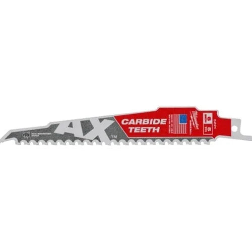 Milwaukee 6" 5 TPI AXE Carbide SAWZALL Blade (Each) 48-00-5221