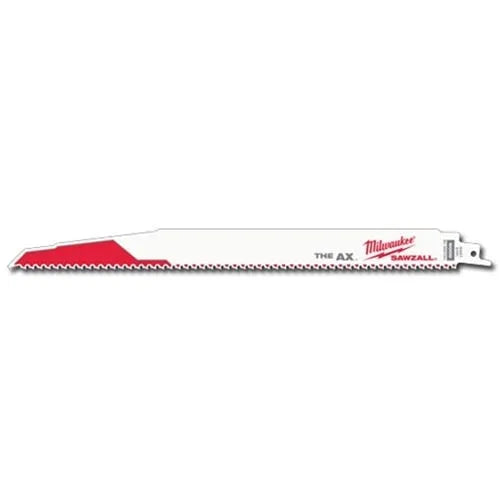 Milwaukee 12" 5 TPI Sawzall Axe Reciprocating Blade (Each) 48-01-7027