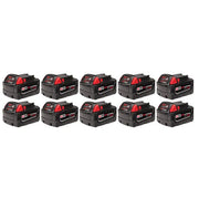 Milwaukee M18 REDLITHIUM XC5.0 Extended Capacity Battery (10 pack) 48-11-1851