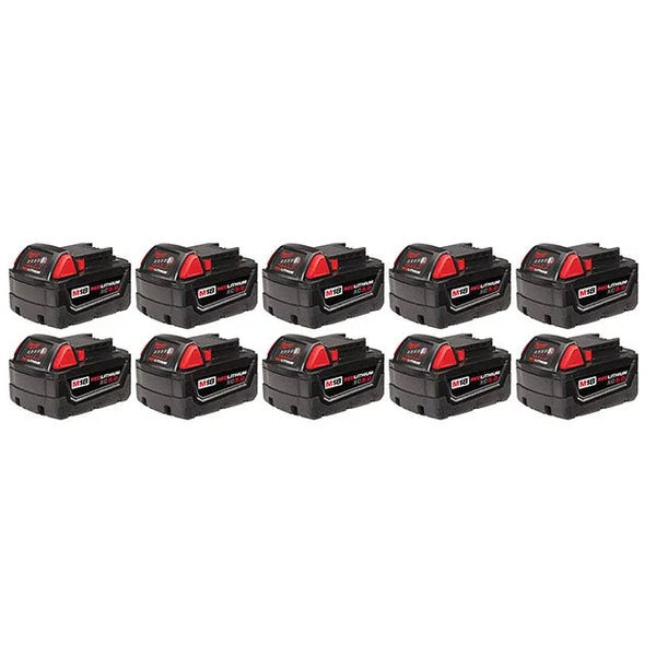 Milwaukee M18 REDLITHIUM XC5.0 Extended Capacity Battery (10 pack) 48-11-1851