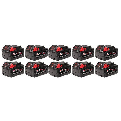 Milwaukee M18 REDLITHIUM XC5.0 Extended Capacity Battery (10 pack) 48-11-1851