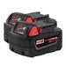 Milwaukee M18 Red Lithium 5.0 Ah XC Battery 2 PACK 48-11-1852