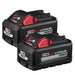 Milwaukee M18 Red Lithium 6.0Ah High Output Battery (2 Pack) 48-11-1862