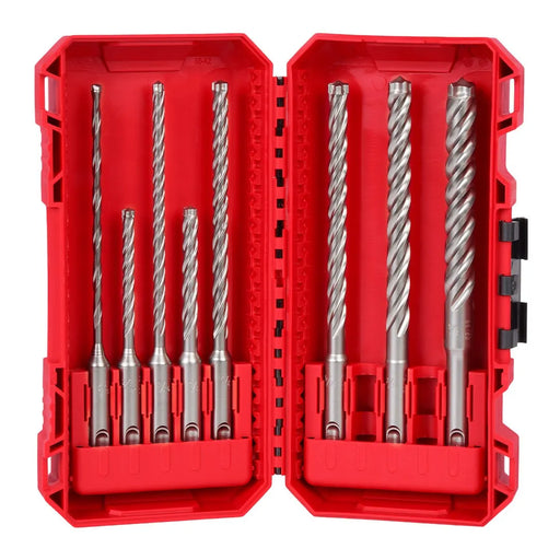 Milwaukee 8pc. SDS Plus MX4 4-Cutter Drill Bit Kit for PACKOUT 48-20-7663