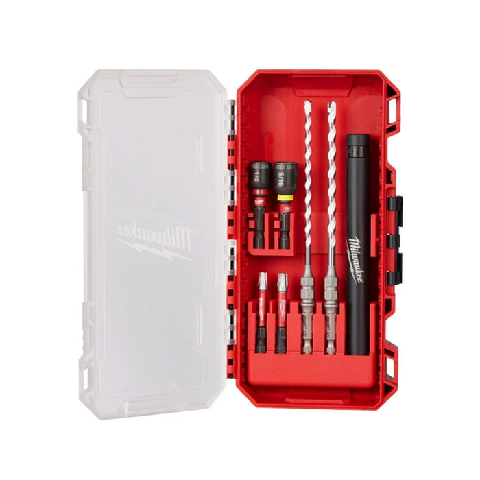 Milwaukee 7pc. SHOCKWAVE Impact Duty Carbide Multi-Material Drill Bit Concrete Screw Install Kit 48-20-8877