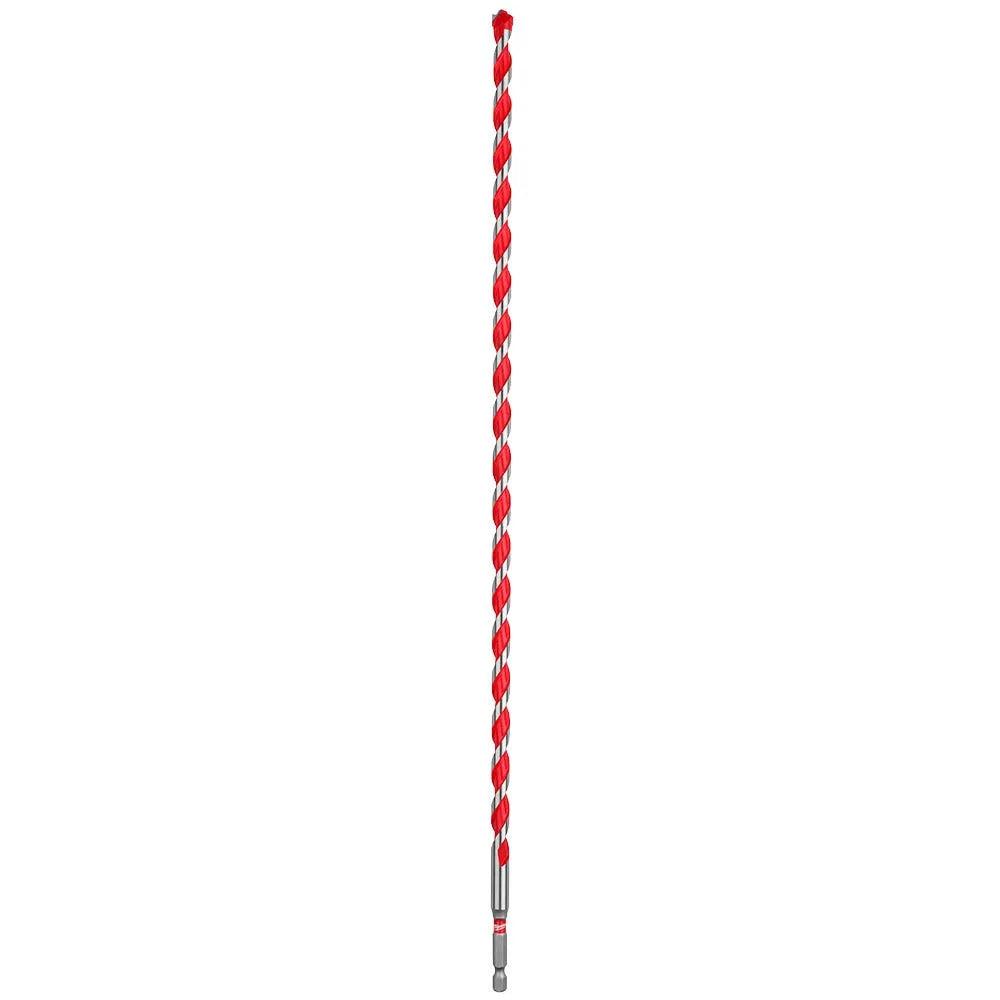 Milwaukee 3/8" x 16" x 18" SHOCKWAVE Impact Duty Carbide Hammer Drill Bit with POWER TIP 48-20-9023