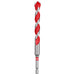 Milwaukee 1/2" x 4" x 6" SHOCKWAVE Impact Duty Carbide Hammer Drill Bit with POWER TIP 48-20-9030