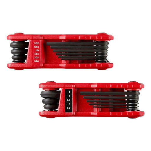 Milwaukee 17-Key Folding Hex Key Sets - SAE/Metric 48-22-2183