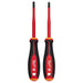 Milwaukee Tool 2pc 1000V Insulated Slim Tip Screwdriver Set 48-22-2207