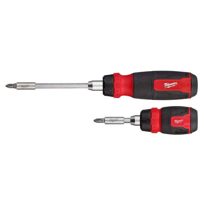 Milwaukee 2pc 14-in-1 Ratcheting Multi-Bit and 8-in-1 Ratcheting Compact Multi-bit Screwdriver Set 48-22-2905