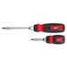 Milwaukee 2pc 14-in-1 Ratcheting Multi-Bit and 8-in-1 Ratcheting Compact Multi-bit Screwdriver Set 48-22-2905