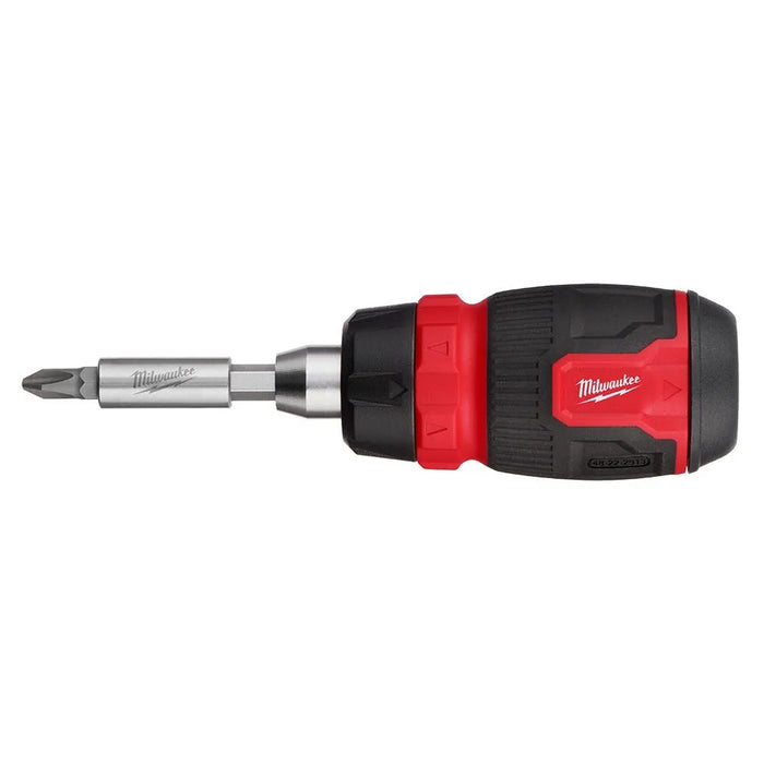 Milwaukee 8-in-1 Ratcheting Compact Multi-Bit Screwdriver 48-22-2913