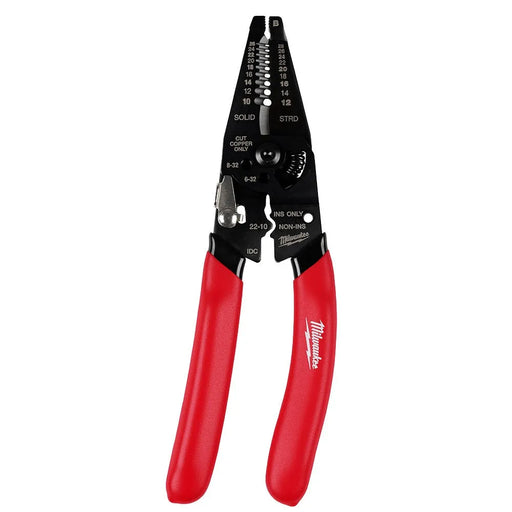 Milwaukee Tool 10-28 AWG Multi-Purpose Dipped Grip Wire Stripper & Cutter W/ Reinforced Head 48-22-3052