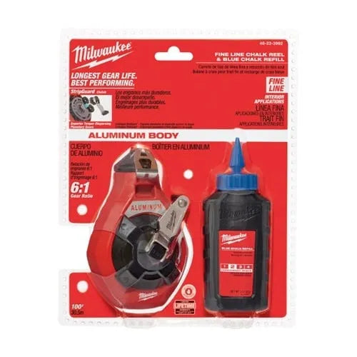 Milwaukee 100' Precision Line Kit w/ Blue Chalk 48-22-3992