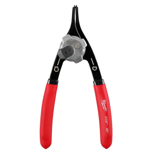 Milwaukee .038" Convertible Snap Ring Pliers - 45 degree 48-22-6531